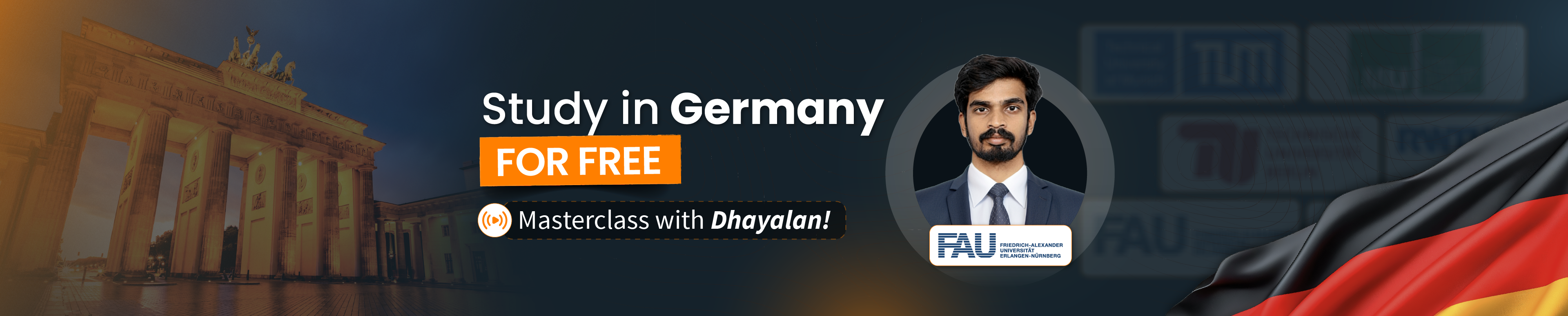 Study in Germany for (Almost) Free: Masterclass with Dhayalan Vasu